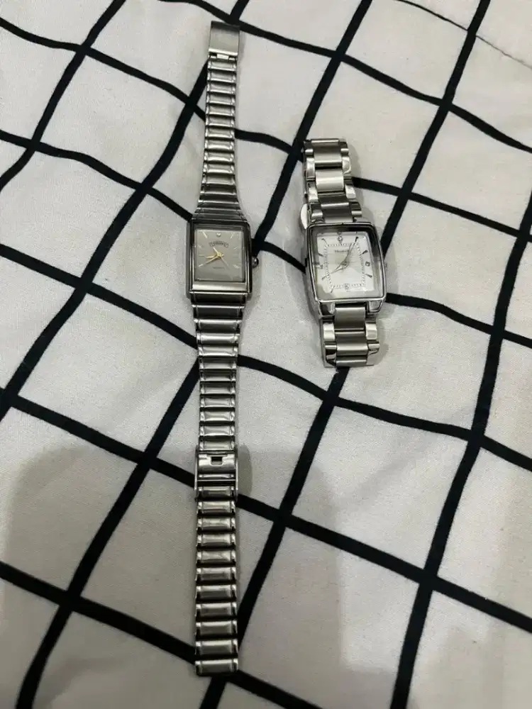 Dua Jam Tangan Tank Unisex Elizabeth and Vincent Like New No Defect