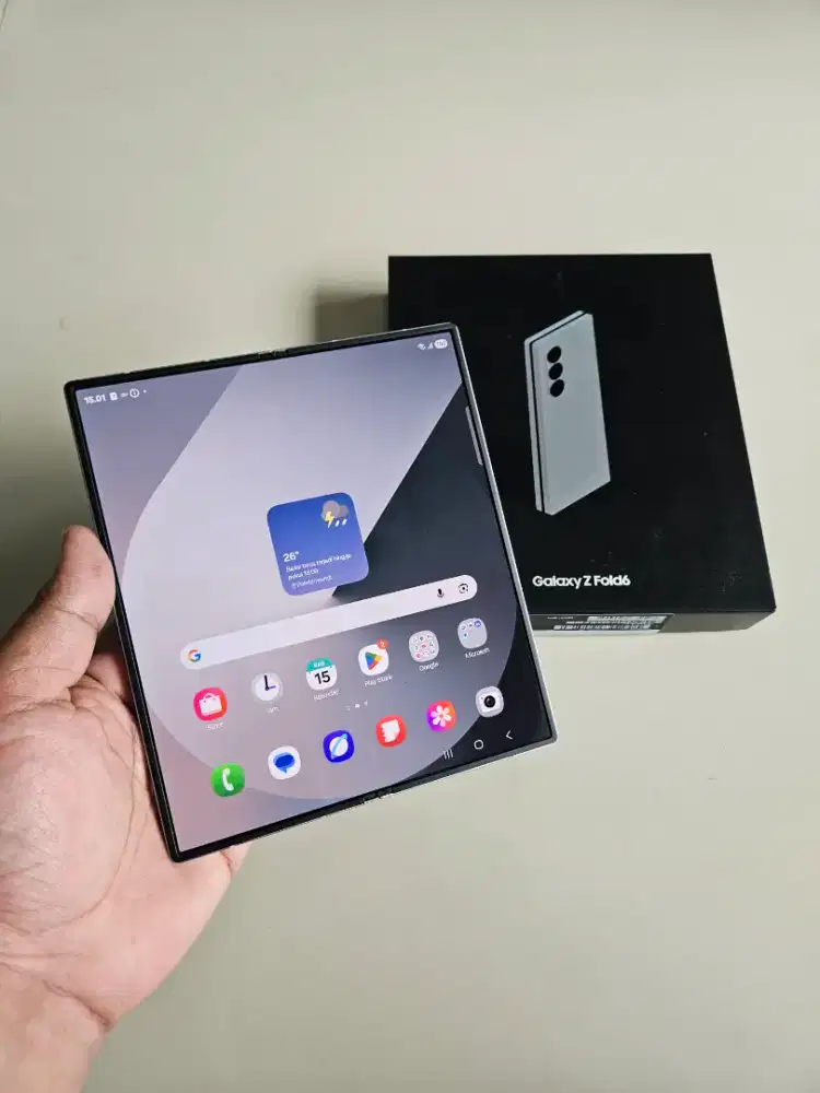 Samsung Z Fold 6 12/512 5G Silver Garansi Aktif Resmi SEIN Mulus Murah