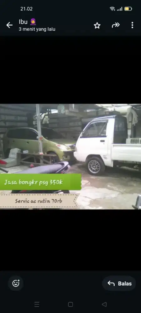 Ac bekas 1/2pk free pasang