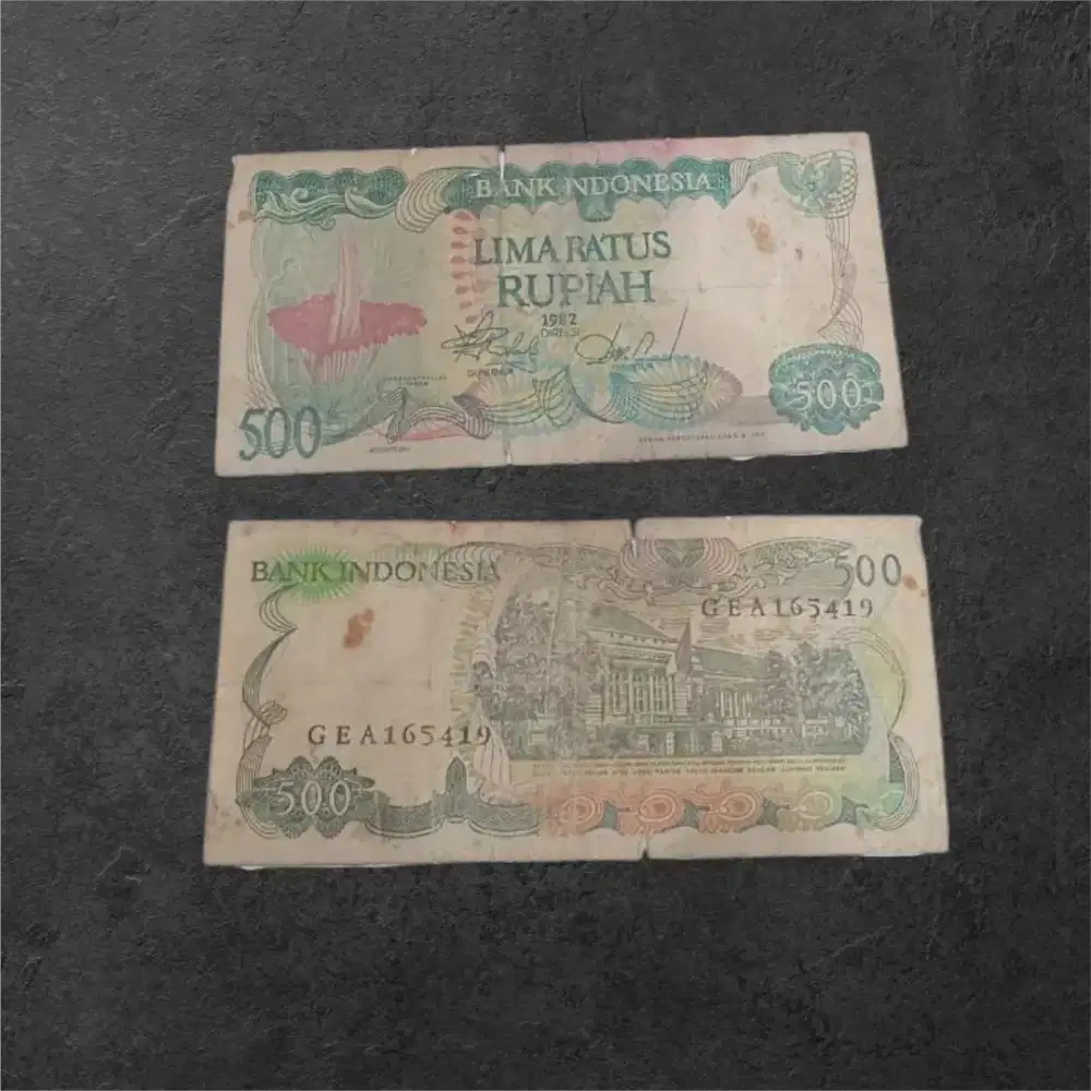 Uang kertas 500rupiah jadul