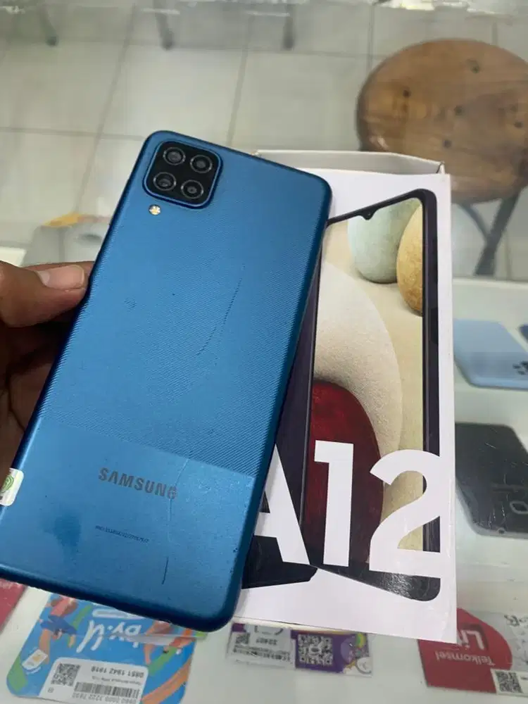 Samsung A12 6/128 lengkap