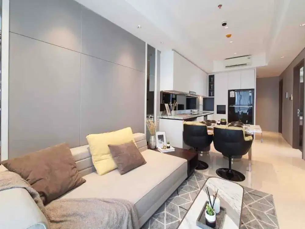 Di SEWA / JUAL apartemen 3 kamar tidur luas 100 m2 semi private lift full furnish santai 16 tower prosperity di Arandra residence cempaka putih Jakarta pusat