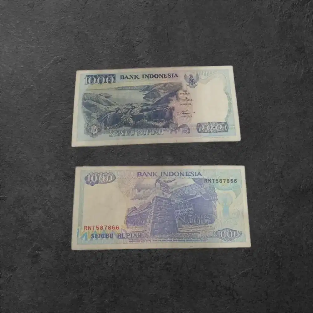 Uang kertas 1000 rupiah thn 1992