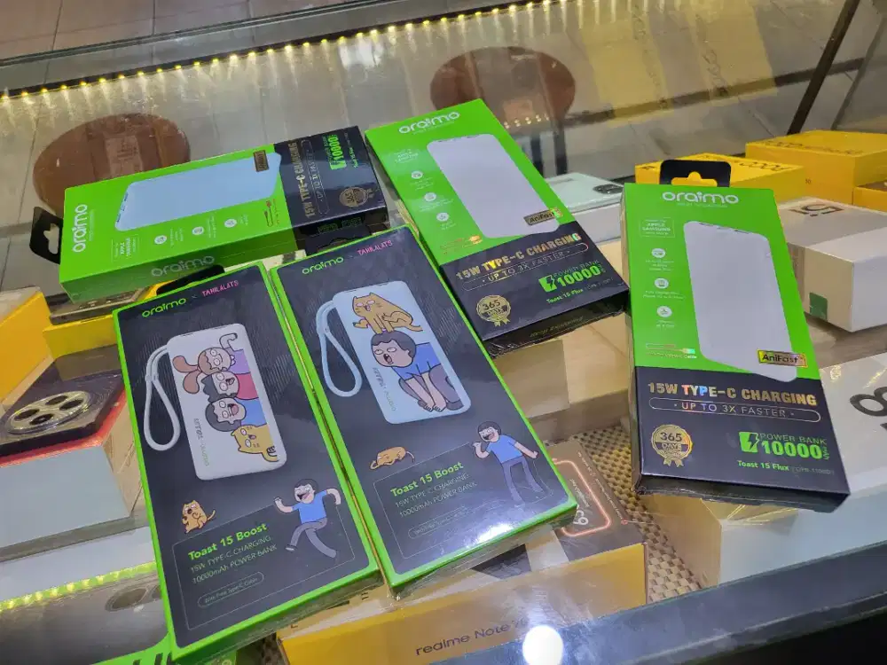 POWERBANK ORIGINAL ORAIMO
10.000MAH REAL FAST CARGING BISA UNTUK WIFI