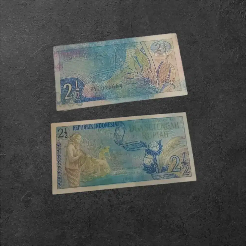 Uang kertas 2,5 rupiah thn 1961