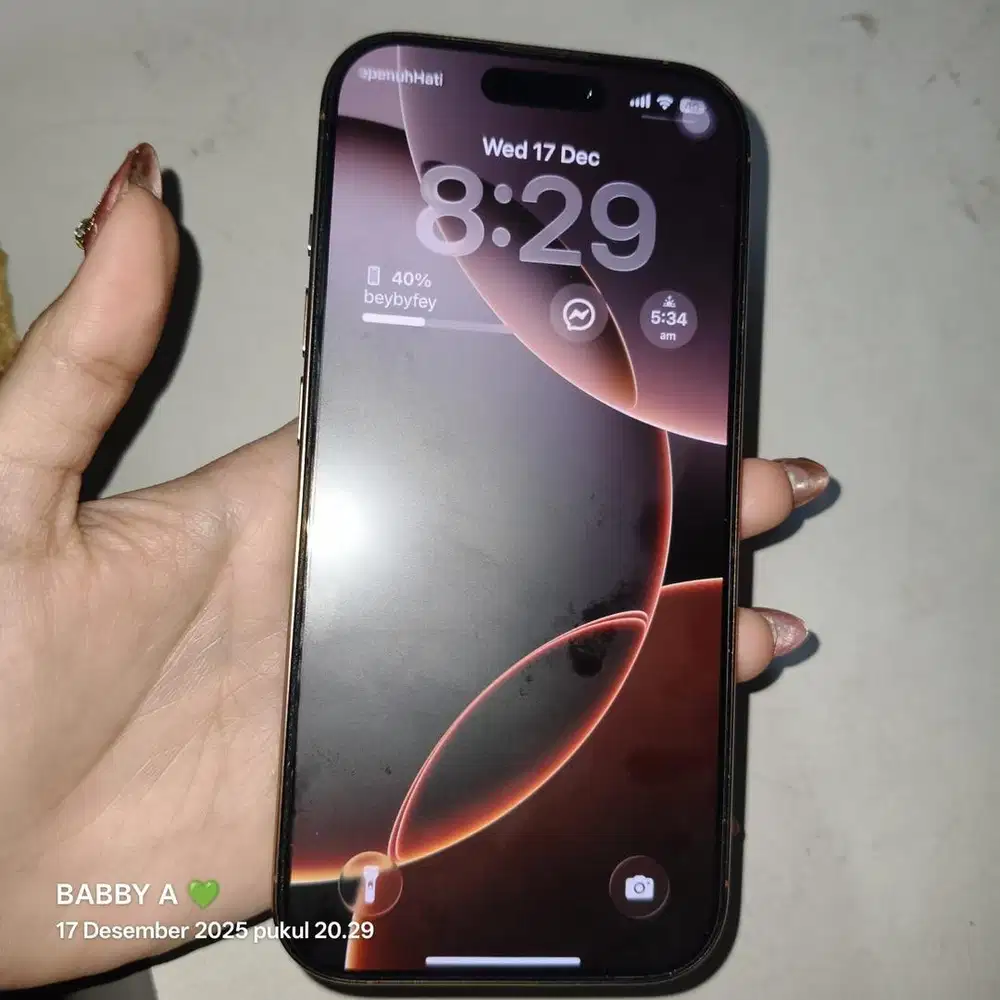 Iphone 16pro,128 gb garansi ibox on