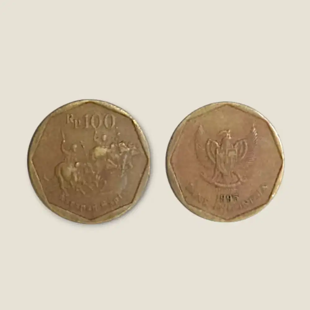 Uang koin 100 rupiah thn 1995