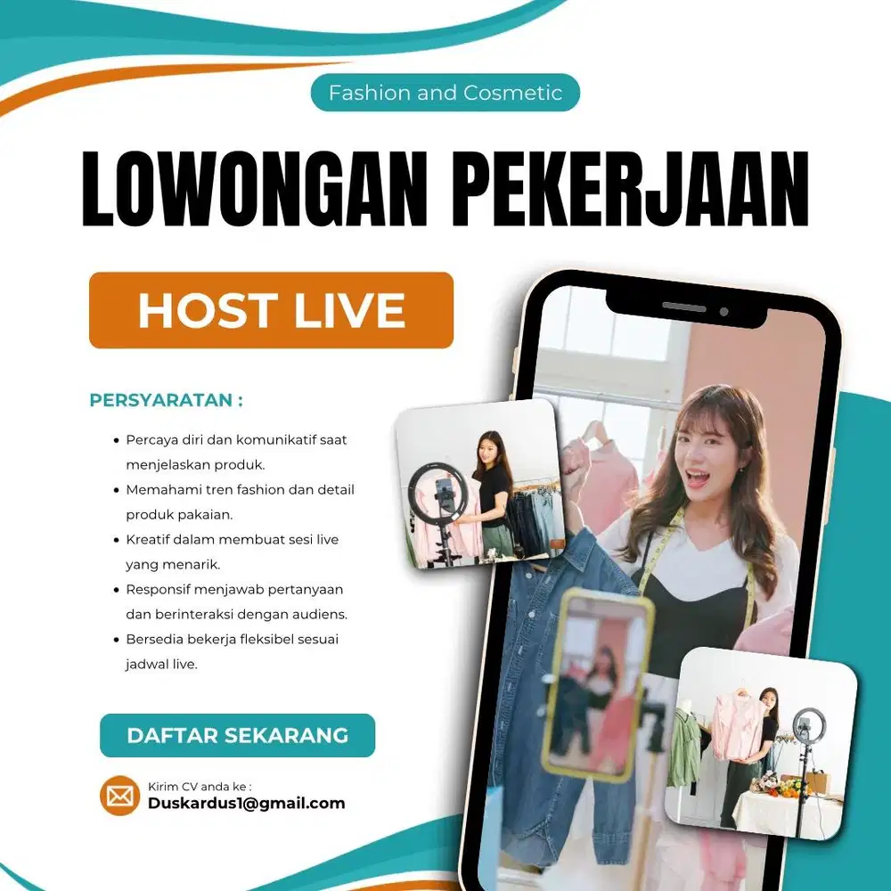 Lowongan Kerja Host Live Streaming