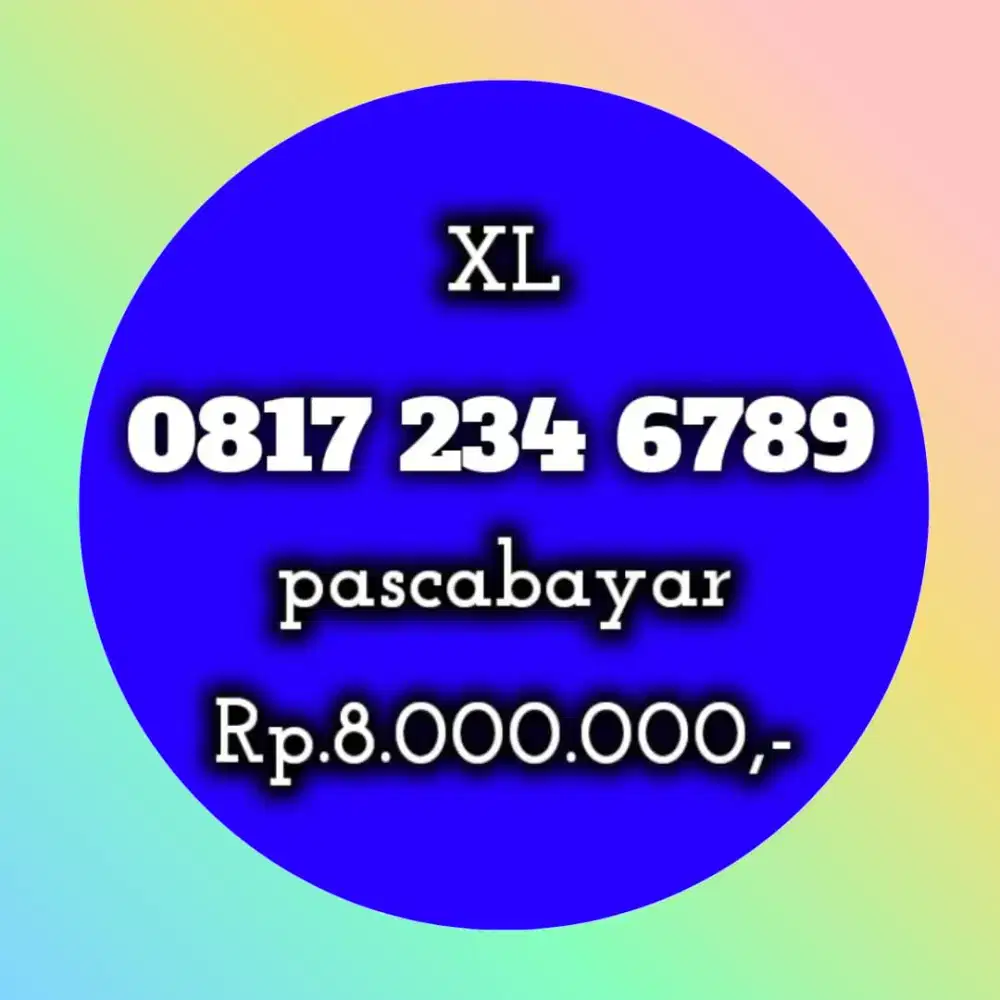 NOMOR CANTIK XL 234 6789