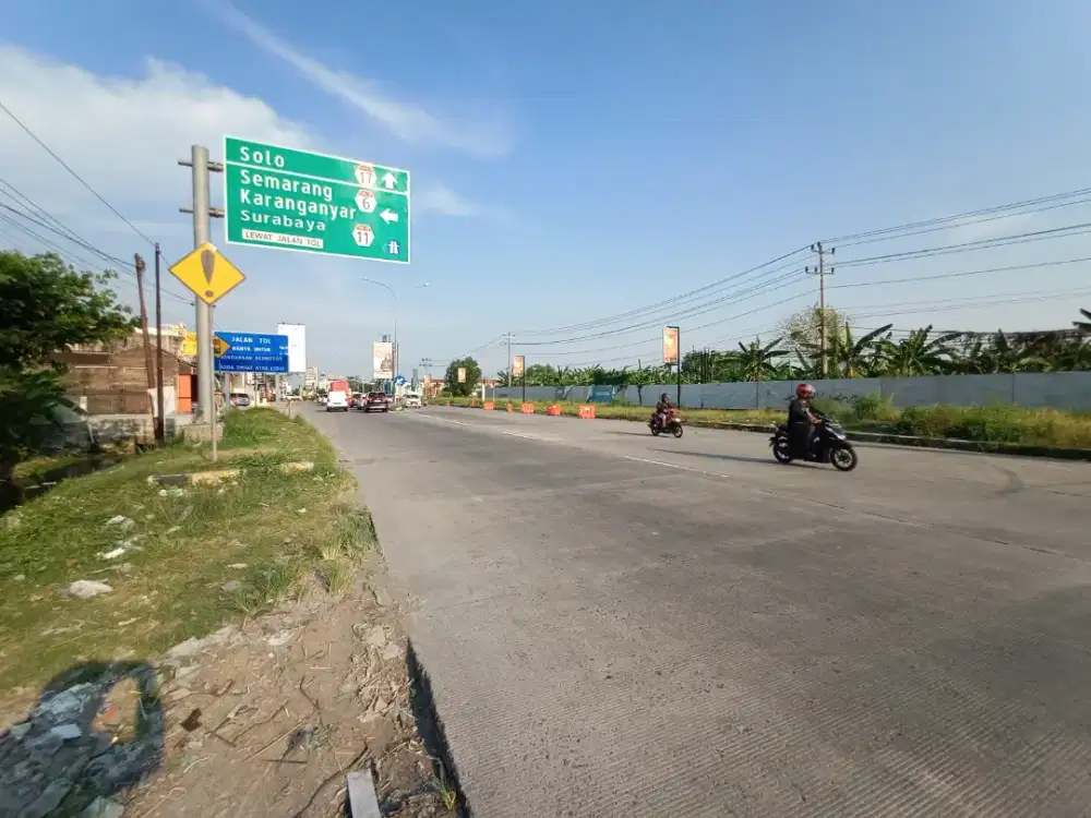Dijual Tanah Dekat Tol Klodran