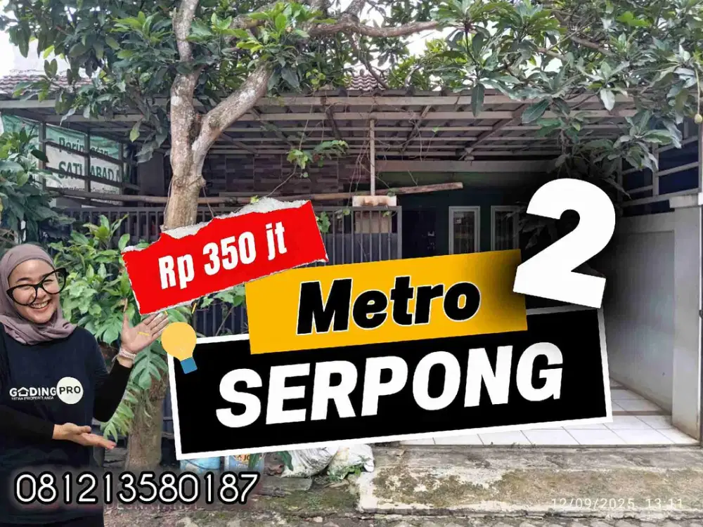 dijual rumah murah sudah renov di metro serpong cisauk