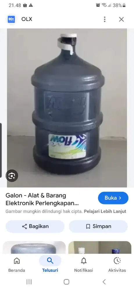 Galon bekas tapi sangat layak pakai