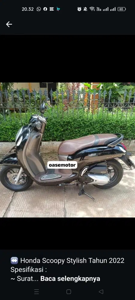 (B) Honda Scoopy Styhlist tahun 2022