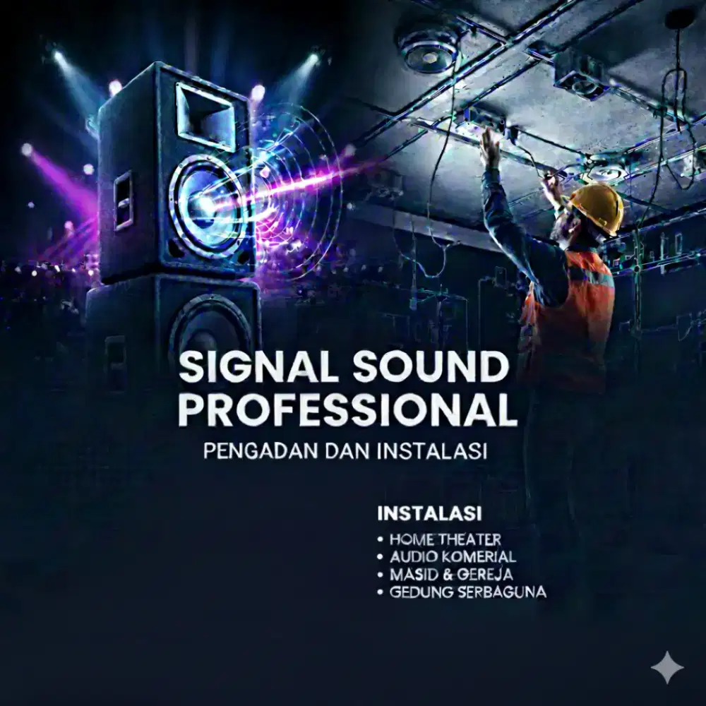 Pengadaan dan instalasi sound system dan instrument