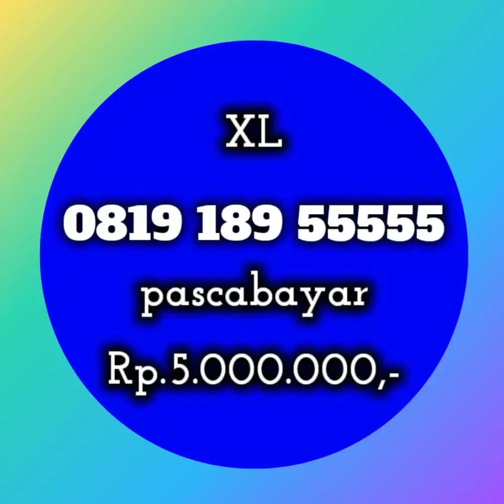 NOMOR CANTIK XL 189 55555