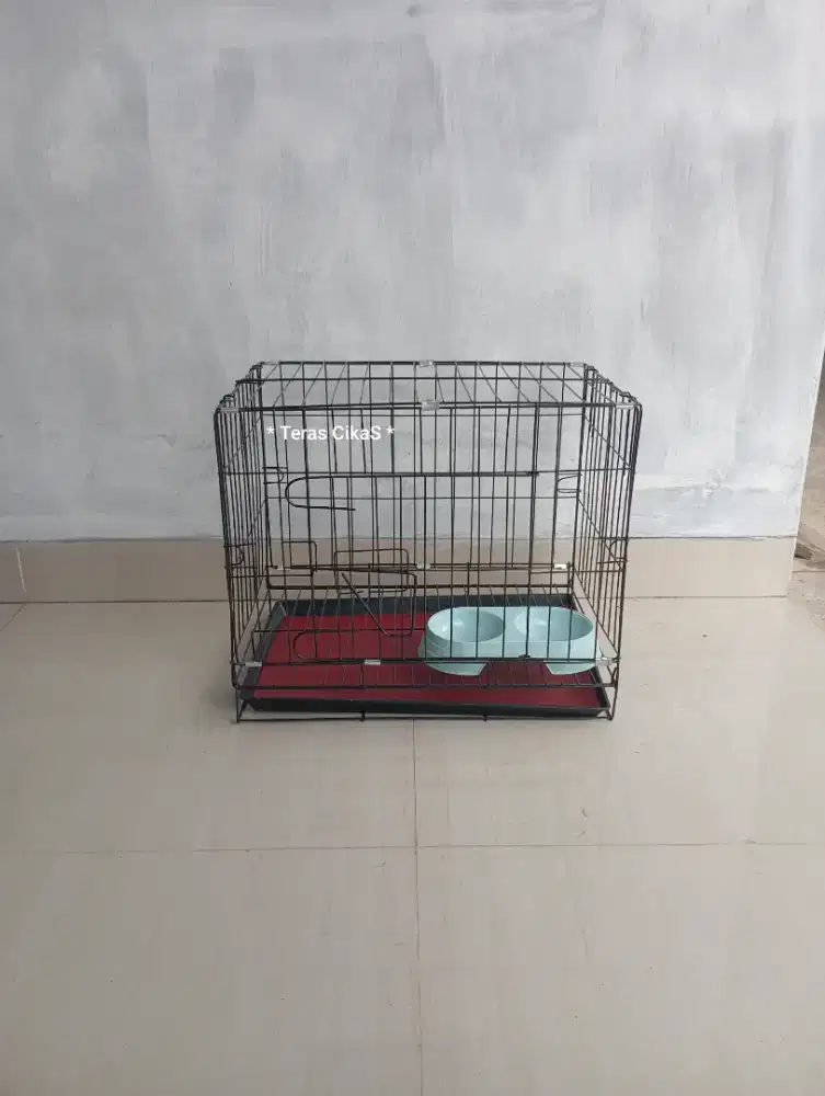 BARU... Kandang Besi SEDANG 45x30x38  cm, untuk KUCING, KELINCI