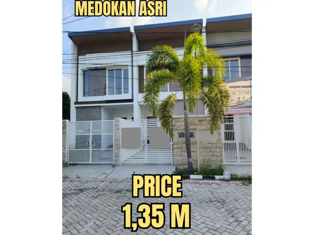 ‼️BARU GRESS 3 UNIT‼️ RUMAH MEDOKAN ASRI RUNGKUT DEKAT UPN, GUNUNGANYAR, PURIMAS, MERR, UPN, JUANDA, TOL