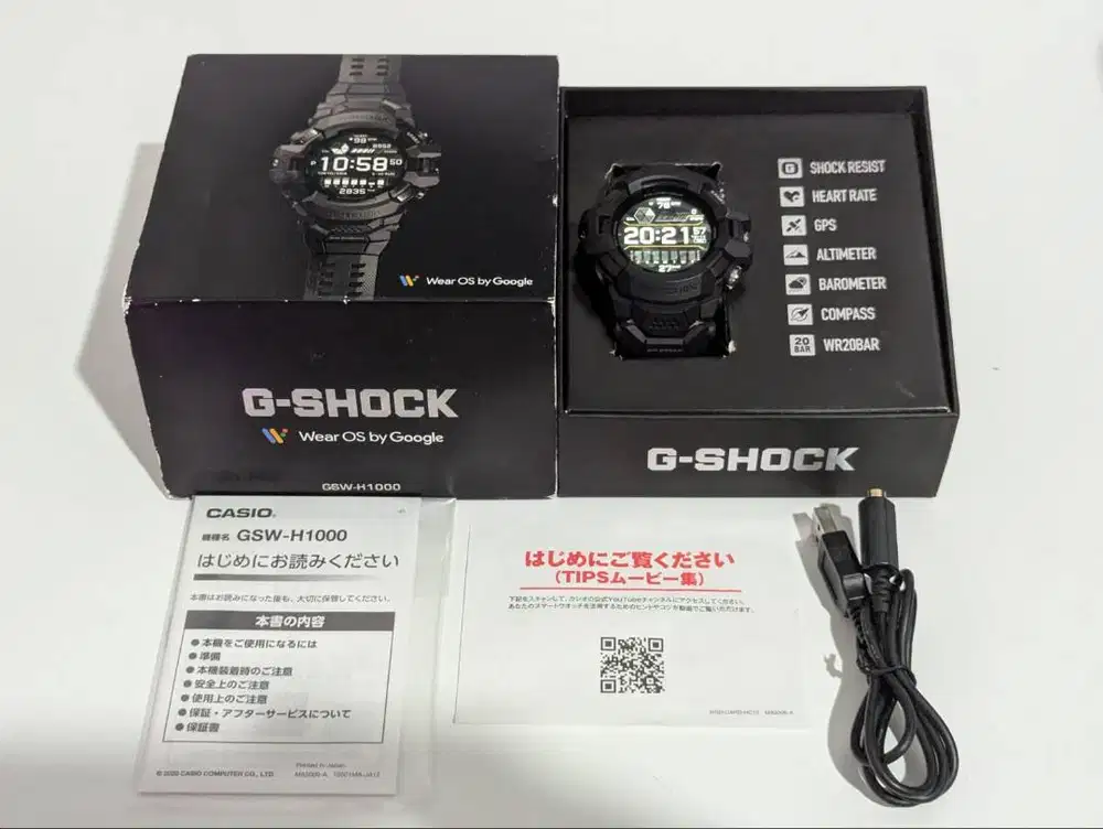 Casio G-Shock G-Squad Pro GSW-H1000 Smart Watch Wear OS by Google