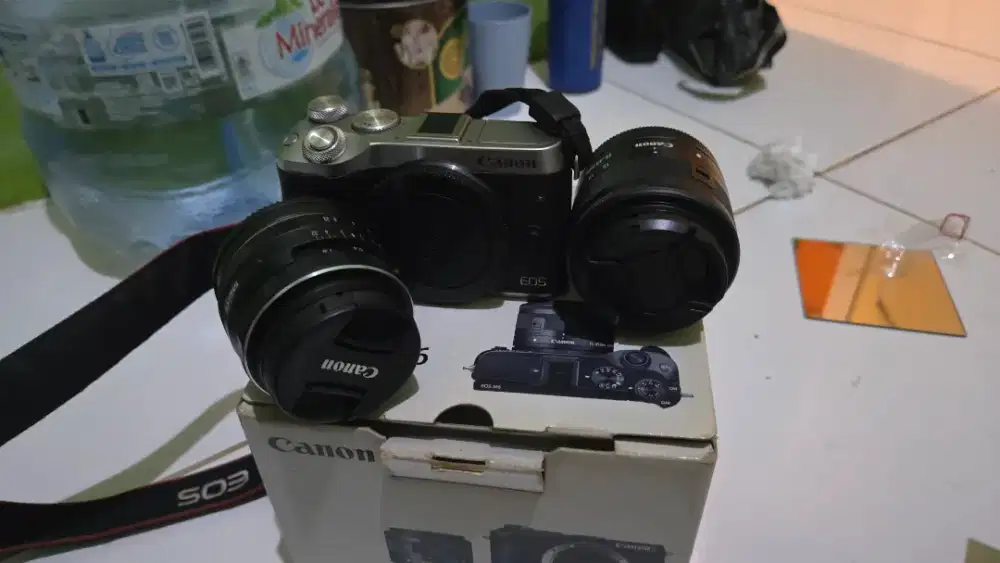 Canon eos m6 kit + mieke 35mm f1.7