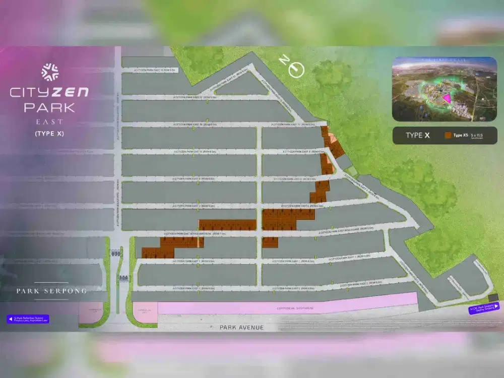 Unit Tambahan Park Serpong Tipe X5 Cluster Cityzen Park