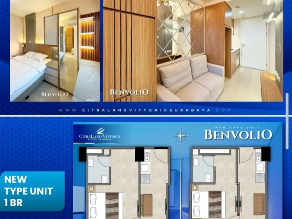 Apartemen Baru Vittorio Citraland Sby 1 Kamar Tidur