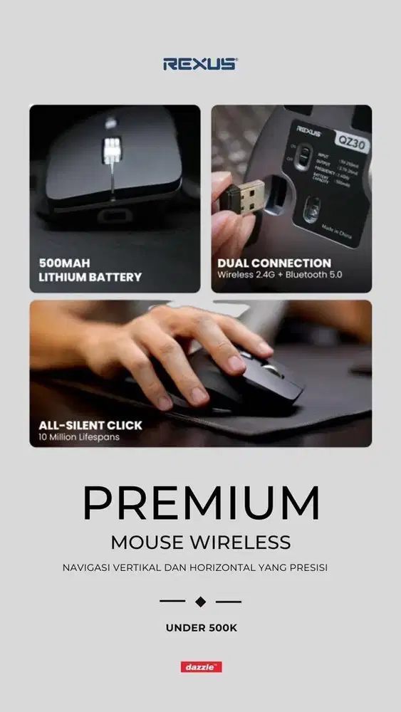 Rexus QZ30 Mouse wireless