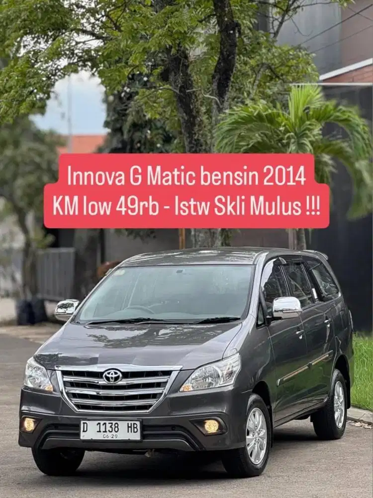 KM low 49rb ANTiK - Innova G Matic 2014 pk an 2015 istw murah