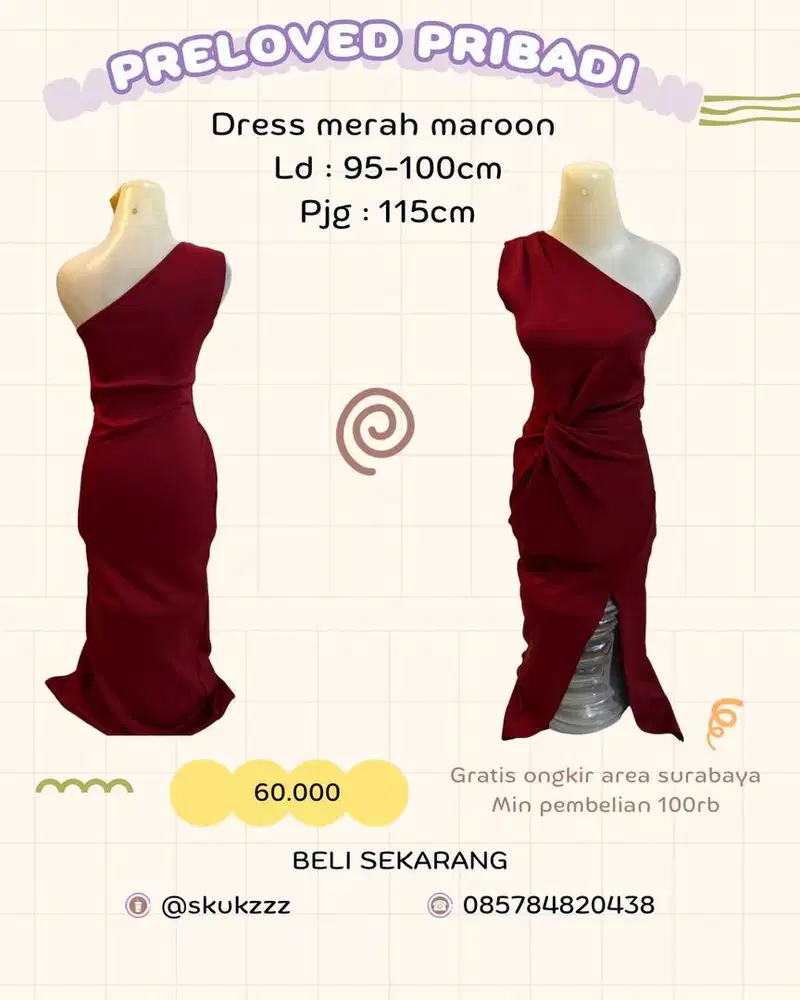 Baju baju preloved pribadi