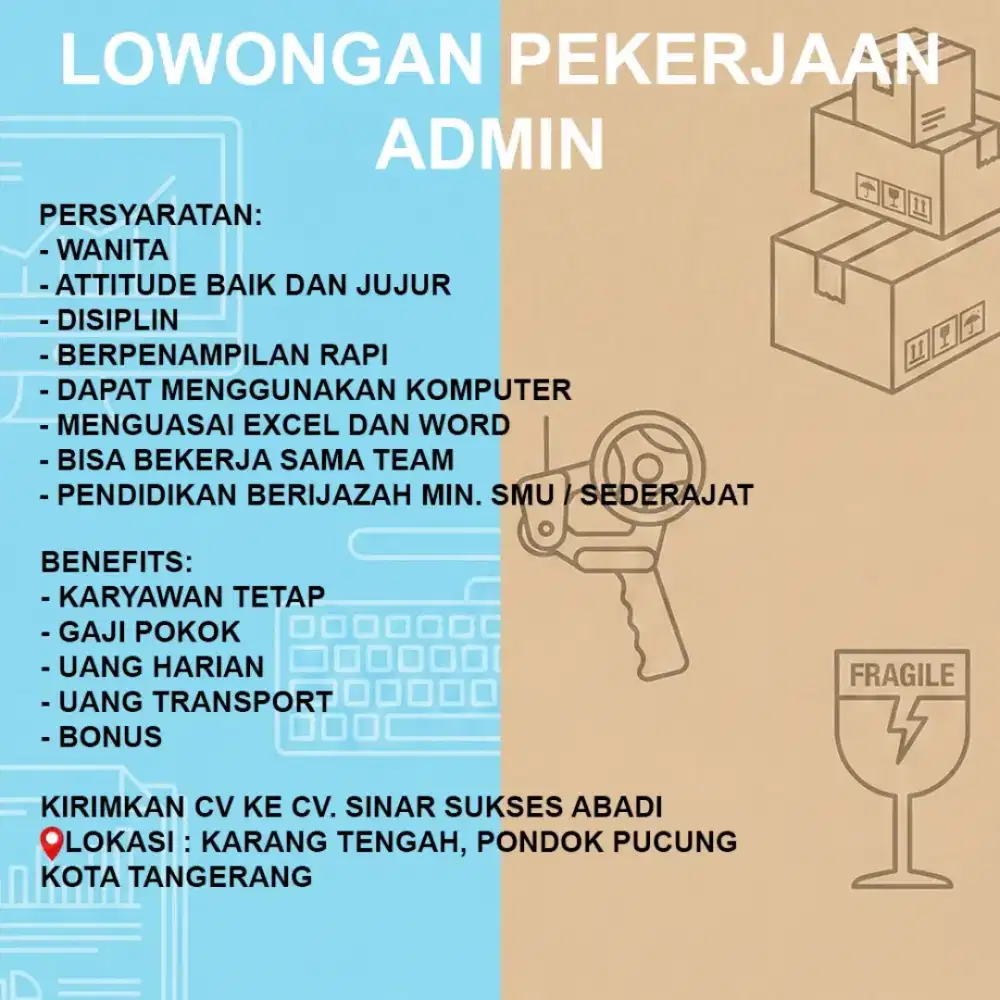 LOWONGAN PEKERJAAN ADMIN