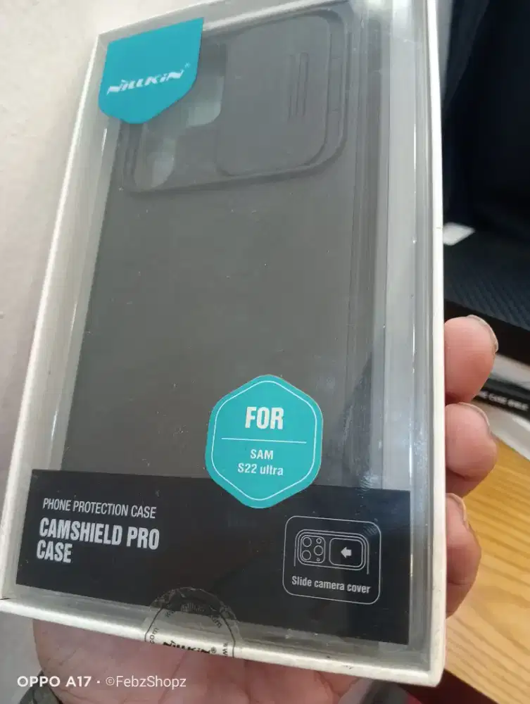 Original Nillkin Case Samsung Galaxy S22 Ultra with Slide Camera Cover