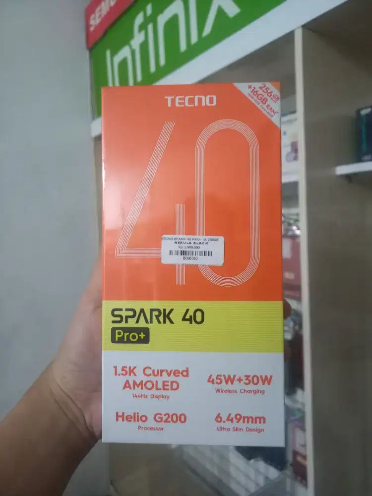 Tecno Spark 40 Pro+ 16gb/256gb Bergaransi Resmi