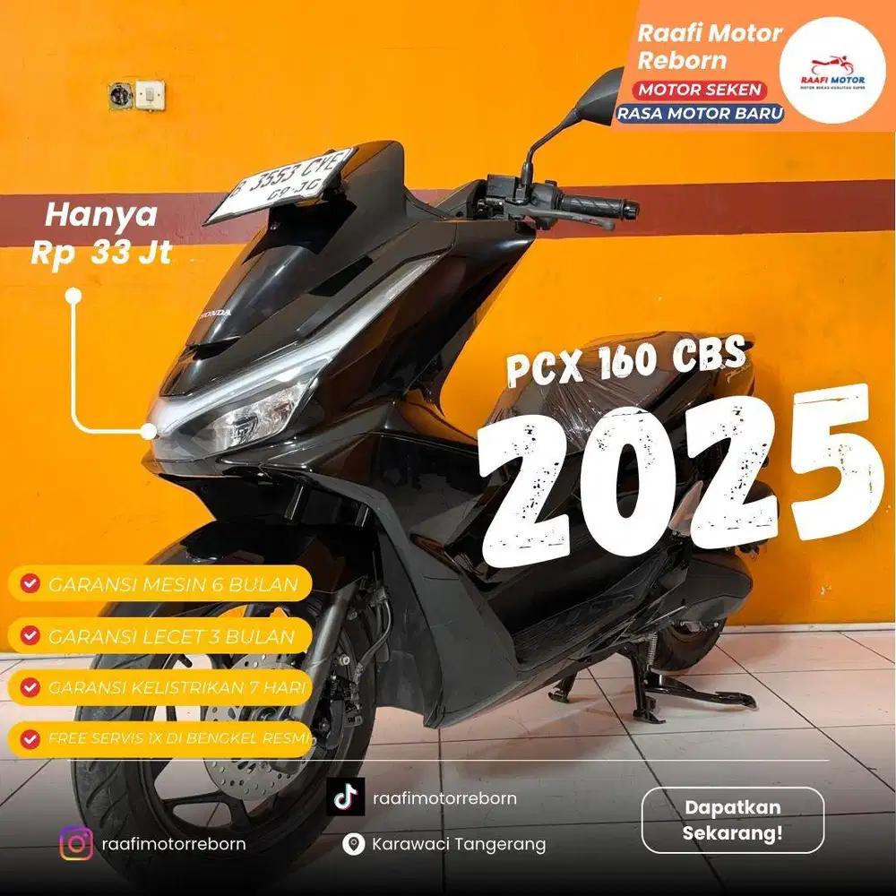 Bergaransi! Honda pcx 160 cbs 2025 seken seperti baru