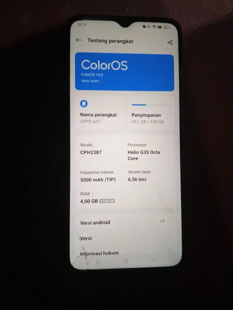 Dijual Oppo A57 2023
