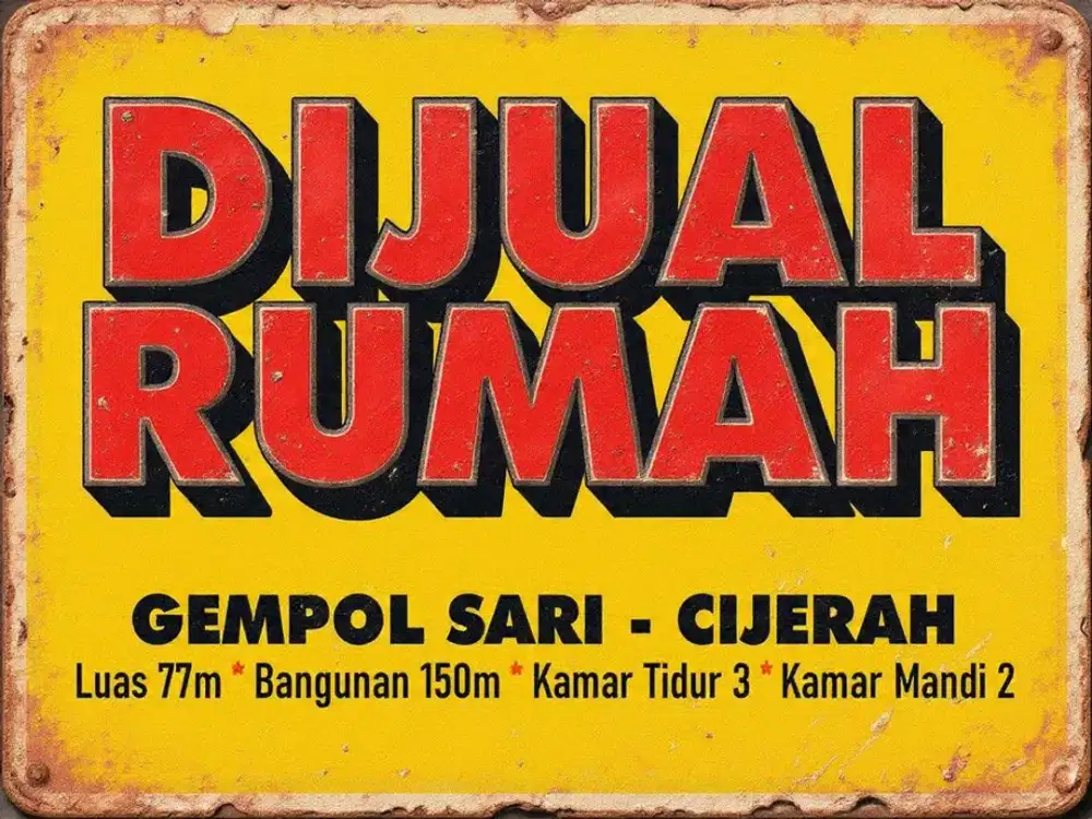 JUAL RUMAH MURAH , GEMPOL SARI, MELONG, CIJERAH, HOLIS, BANDUNG KULON,