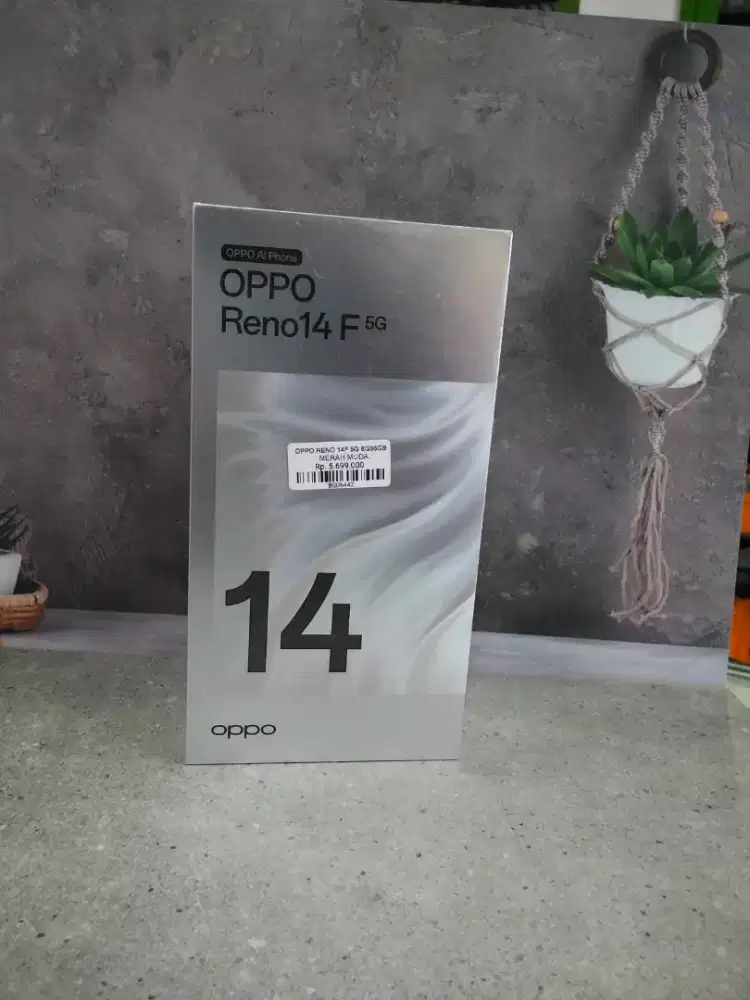 oppo reno 14f ram 8/256 garansi 1 thn