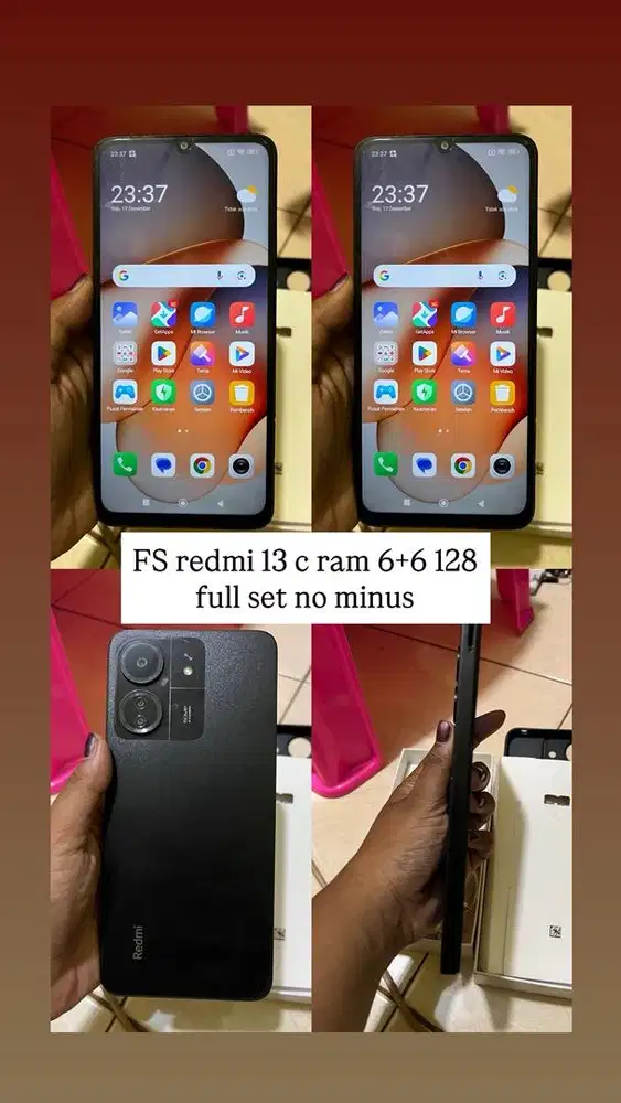 For sale redmi 13 c ram 6+6 128 full set