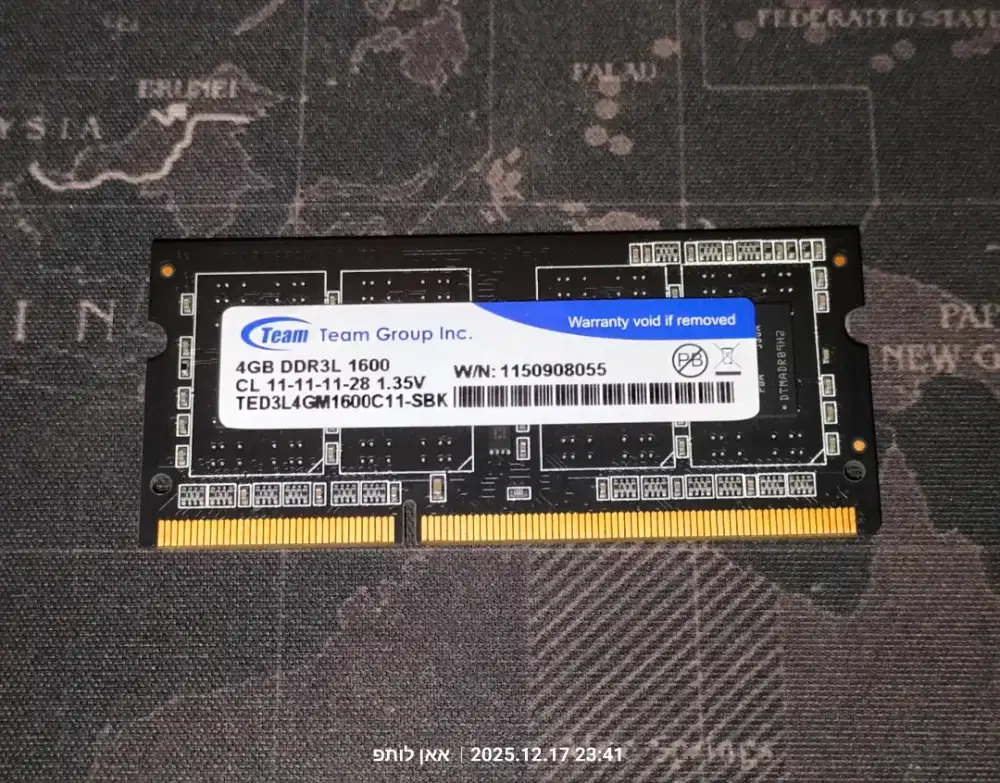 Ram laptop 4gb ddr3L