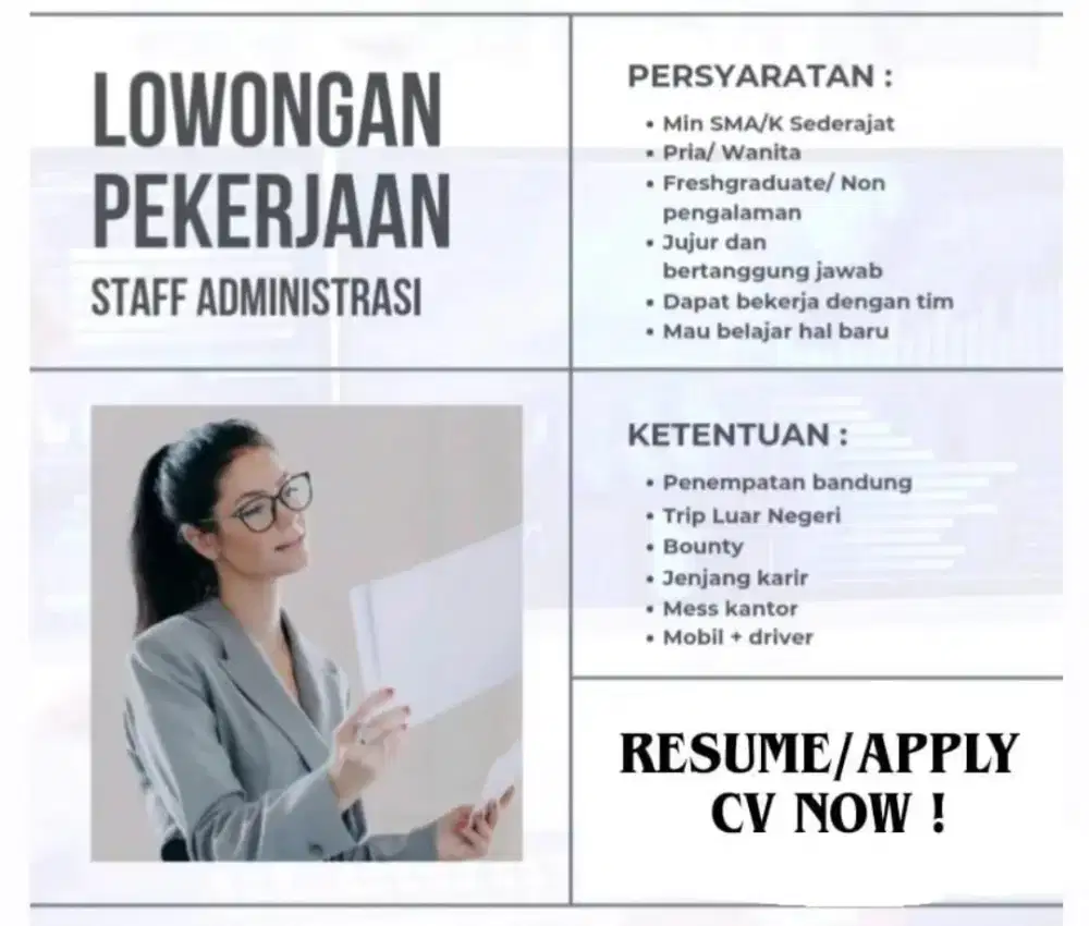 INFO LOKER BANDUNG GRATIS 2025