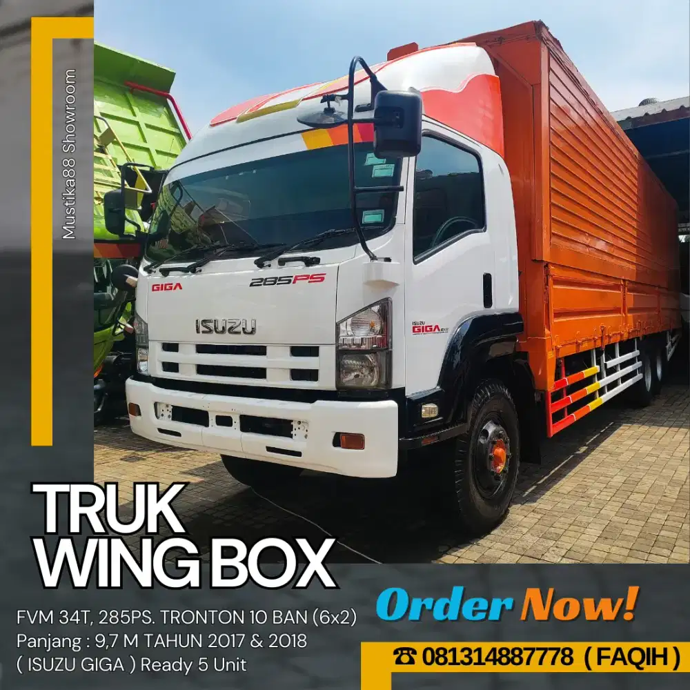 WINGBOX ISUZU GIGA FVM 34 T, 285 PS. TRONTON 10R, P : 9,7m, TH. 2018