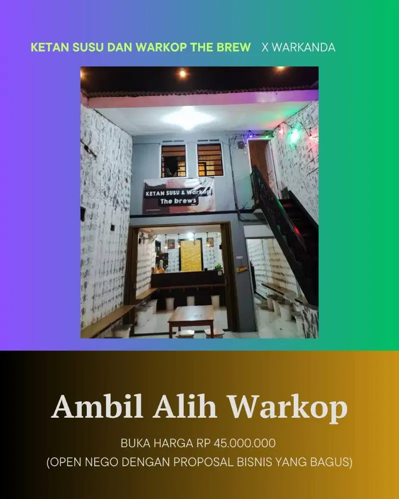 Takeover Jual Usaha Warkop Jakarta Selatan