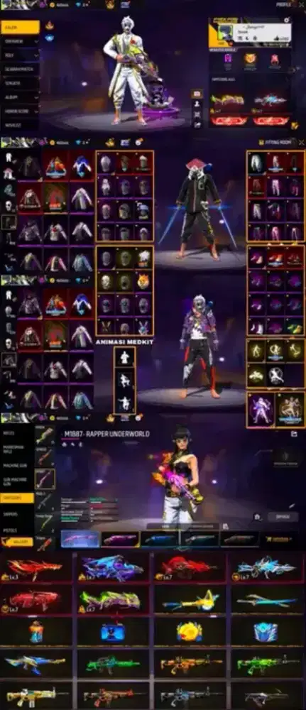 Jual akun ff amah dan terpercaya