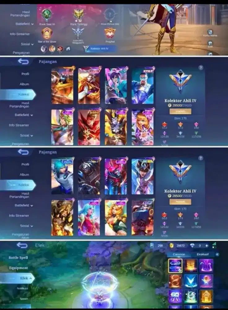 JUAL AKUN MOBILE LEGEND