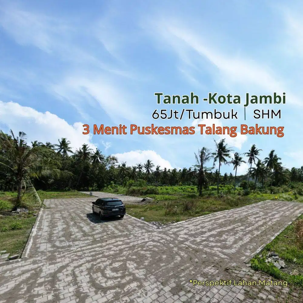 1 Km STIKES KKB, Dijual Tanah Kota Baru Jambi