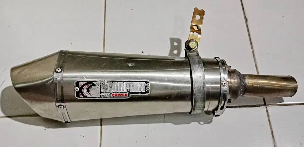 Silencer Silincer Knalpot Scorpion (KW) Inlet 50mm Motor 150cc - 250cc