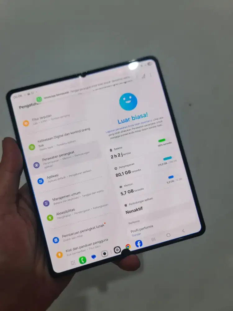 Samsung z fold 4 sein 12/256 minus baca deskripsi