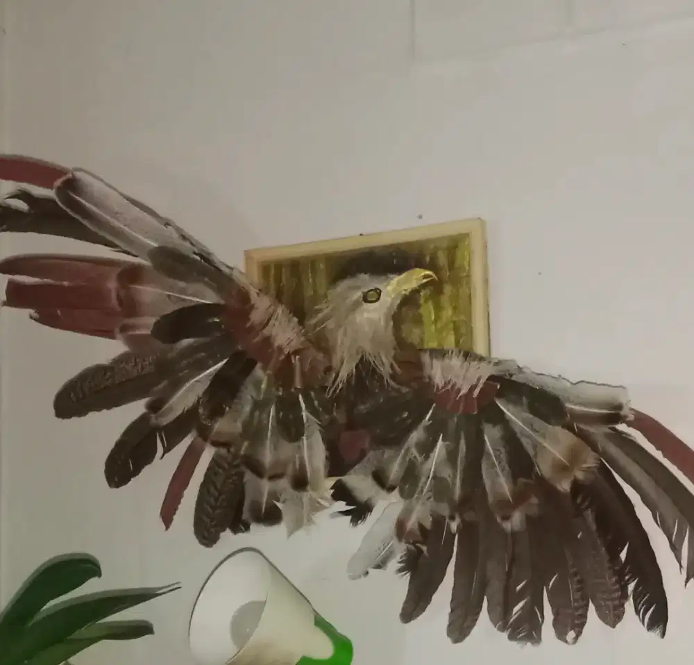 LUKISAN FUTURISTIK 3D RAJAWALI Dan Owl