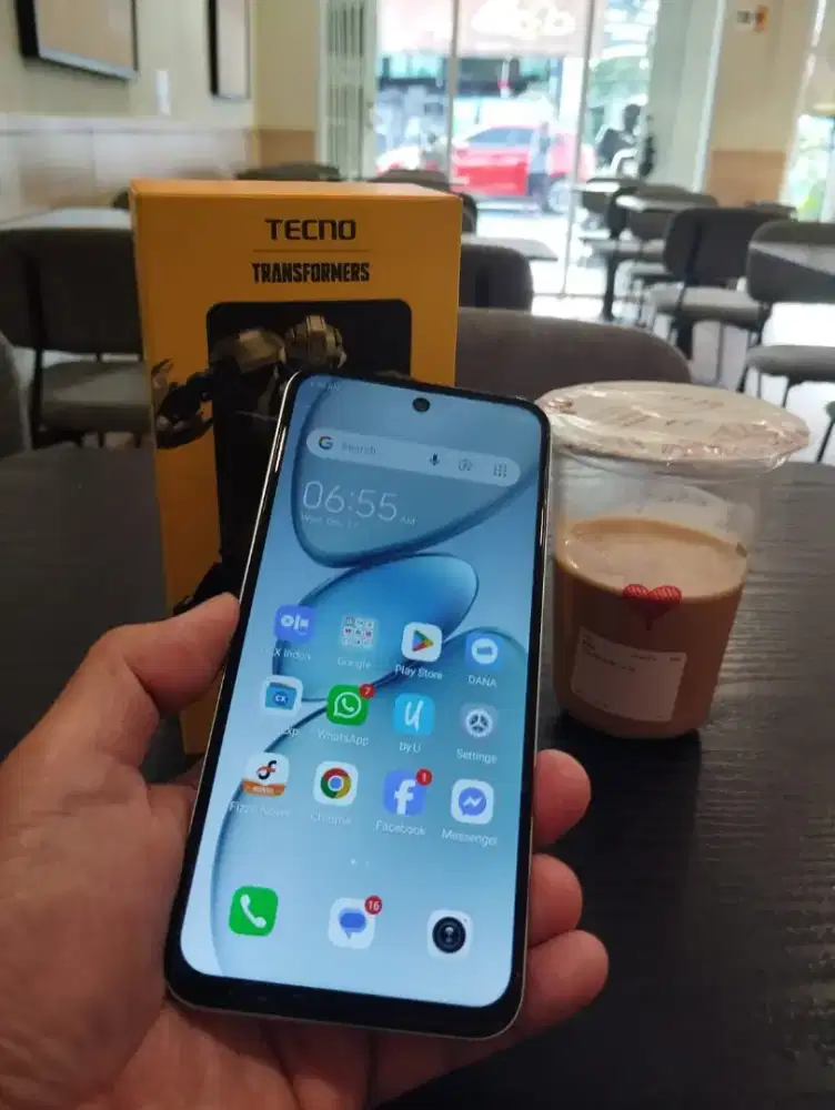 SAT SET PAGI INI HP TECNO SPARK GO 1 4+4/128GB FULL SET