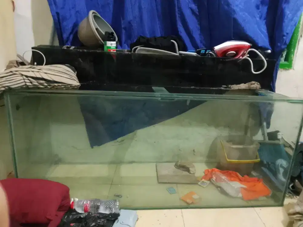 Aquarium besar 1m 1/2 kaca tebal