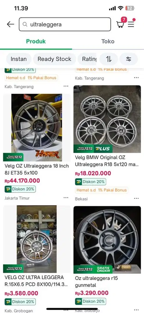 Velg Oz ultraleggera italy 18 5x100 ban michelin primacy 4 80%