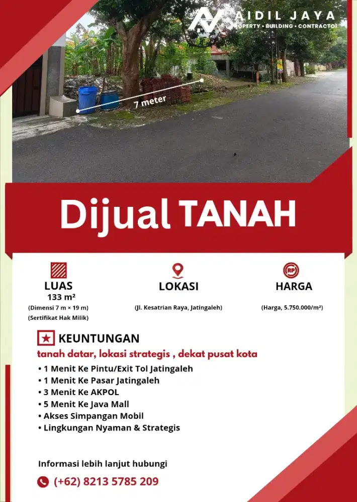 Tanah Murah 3 Menit Ke AKPOL Semarang